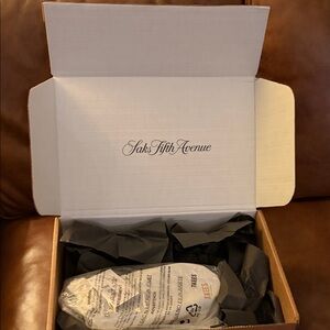 Saks Fifth avenue snake skin pattern slippers